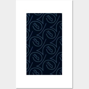 Abstract face pattern Posters and Art